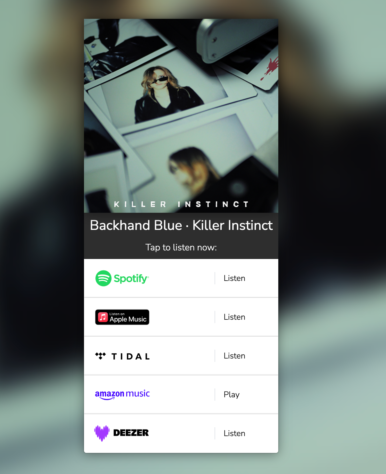 the new single by backhand blue active rock nashville
